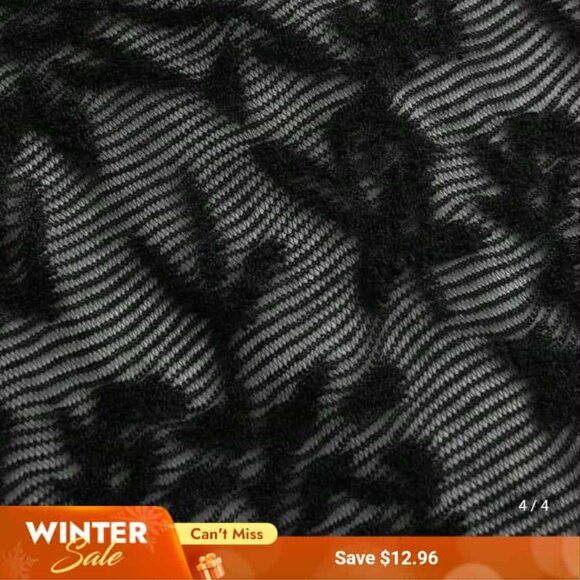 SHEIN ICON Black Lace High Low Tiered Skirt | Size M - Picture 2 of 8